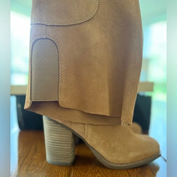 🆕 Kelsi Dagger Suede Over-the-Knee Boots - Logan - Chestnut - Oil Cow Suede - Picture 8 of 16